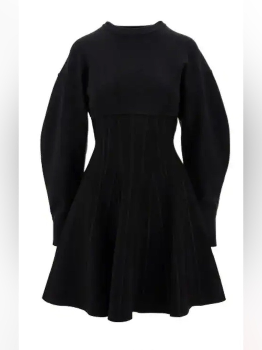 Alexander McQueen Mini Dress with Cocoon Sleeves